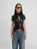 Wicked Faux Leather Top
