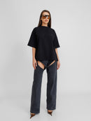 Tender Oversized Black Unisex T-Shirt