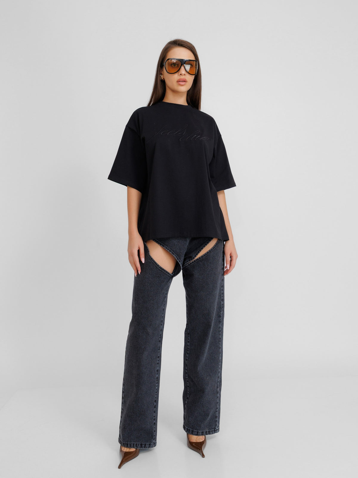 Tender Oversized Black Unisex T-Shirt