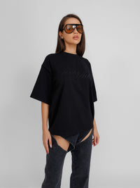 Tender Oversized Black Unisex T-Shirt