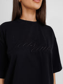 Tender Oversized Black Unisex T-Shirt