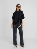 Tender Oversized Black Unisex T-Shirt