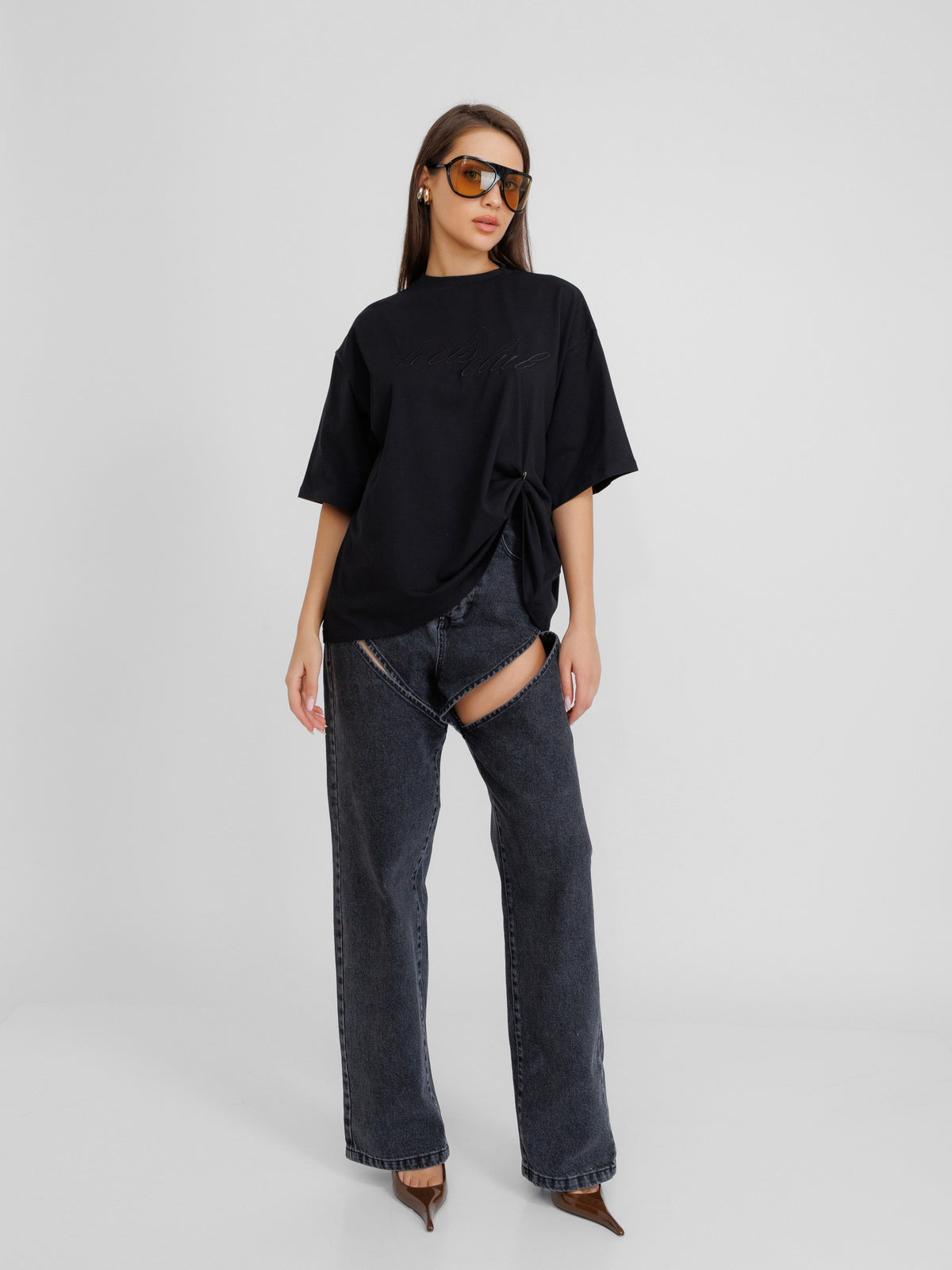 Tender Oversized Black Unisex T-Shirt