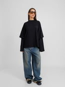 Wild Oversized Black Unisex Blouse