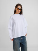 Wild Oversized White Unisex Blouse