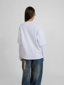 Wild Oversized White Unisex Blouse