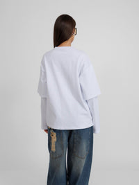 Wild Oversized White Unisex Blouse
