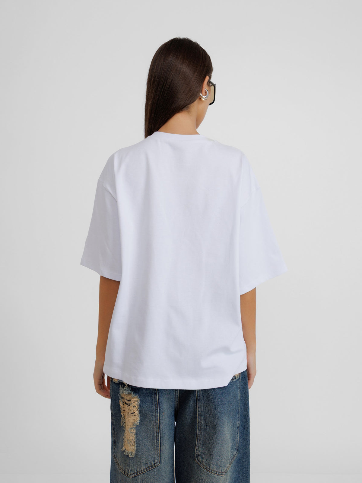 Tender Oversized White Unisex T-Shirt