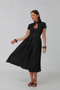 Positano Midi Linen Dress
