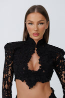 Cannes Co-Ord Black TOP