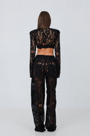 Havana Black High-Waist Pants