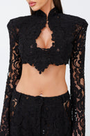 Cannes Co-Ord Black TOP