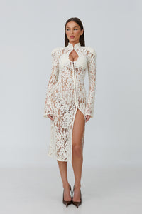 Amalfi Ivory Lace Dress