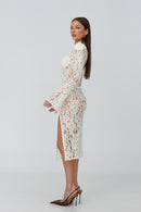 Amalfi Ivory Lace Dress