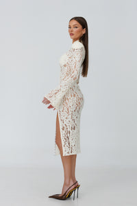 Amalfi Ivory Lace Dress