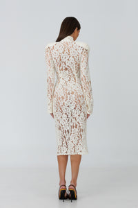 Amalfi Ivory Lace Dress