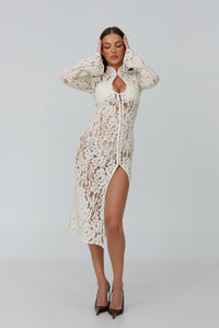 Amalfi Ivory Lace Dress