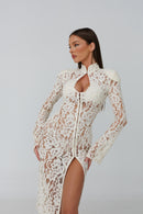 Amalfi Ivory Lace Dress