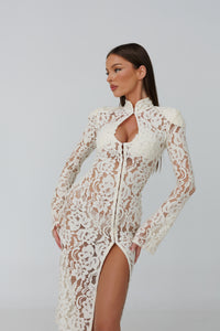 Amalfi Ivory Lace Dress