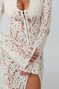 Amalfi Ivory Lace Dress