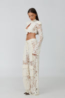 Havana Ivory High-Waist Pants
