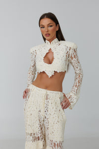 Cannes Co-Ord Ivory Top