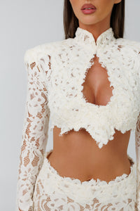 Cannes Co-Ord Ivory Top