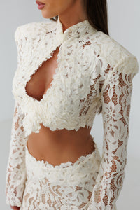 Cannes Co-Ord Ivory Top