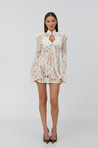 Santorini Ivory Mini Dress
