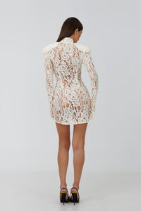Santorini Ivory Mini Dress