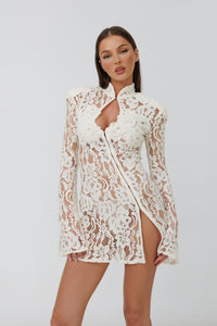 Santorini Ivory Mini Dress