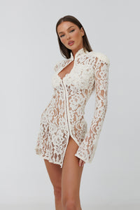 Santorini Ivory Mini Dress