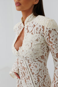 Santorini Ivory Mini Dress