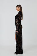 Como Black Lace Dress