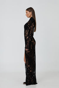 Como Black Lace Dress