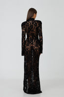 Como Black Lace Dress