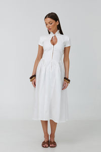 Positano Midi Linen Dress