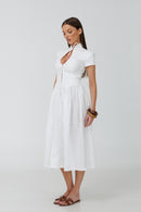 Positano Midi Linen Dress