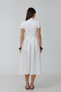 Positano Midi Linen Dress