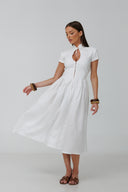 Positano Midi Linen Dress