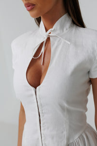 Positano Midi Linen Dress