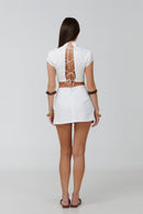 Marbella White Linen Set