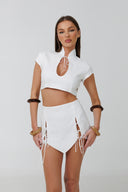 Marbella White Linen Set