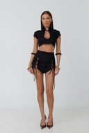 Marbella Black Linen Set