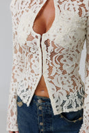 Monaco Ivory Lace Blouse