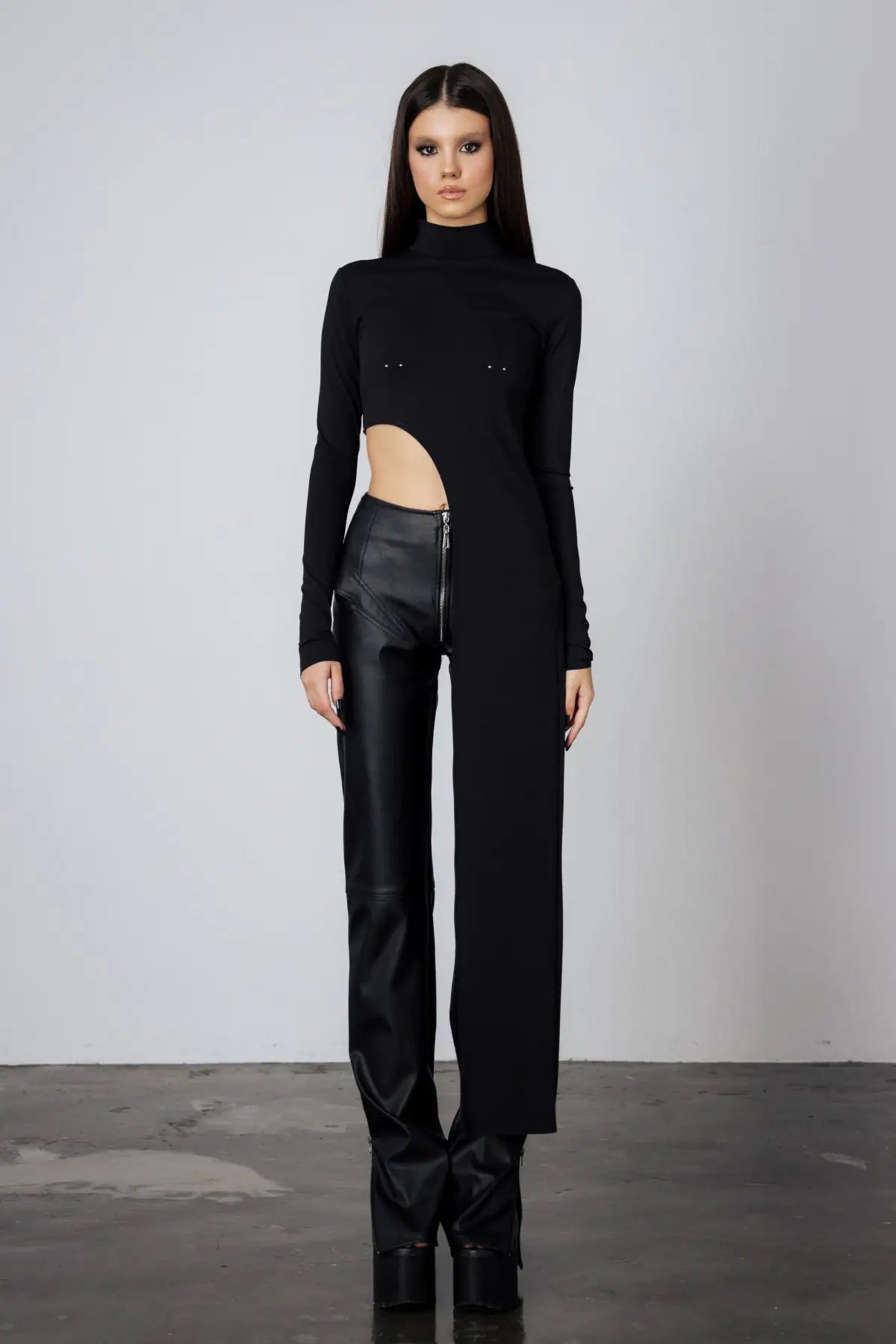"Chrome Kiss" Faux Leather Pants