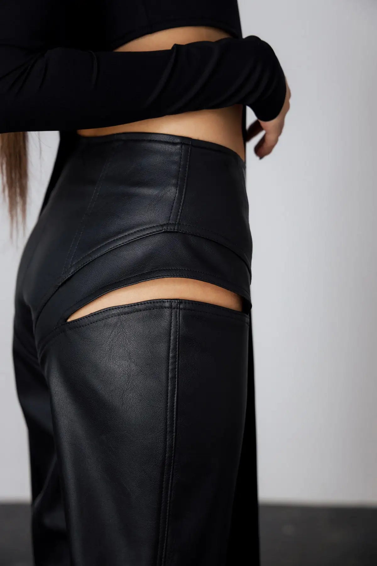 "Chrome Kiss" Faux Leather Pants