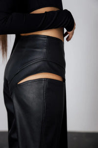 "Chrome Kiss" Faux Leather Pants