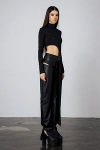 "Chrome Kiss" Faux Leather Pants