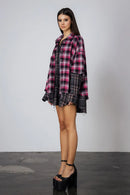 "Cherry Bombshell"  Layered Shirt - UNISEX
